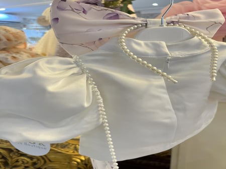 تايور لافندر ( توب+تنورة)+شنطة وطوق