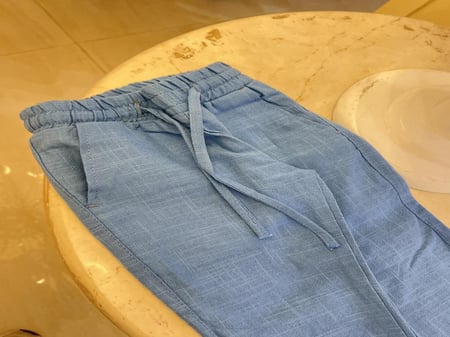 بدلة ولادي ازرق + بنطلون طويل