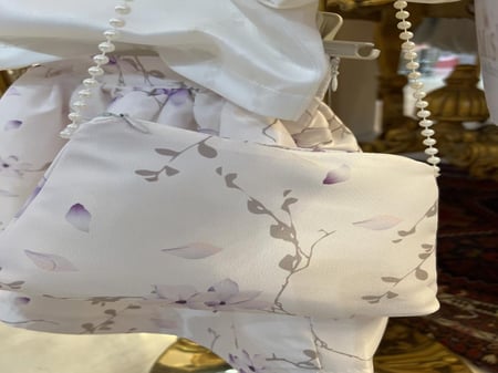 تايور لافندر ( توب+تنورة)+شنطة وطوق