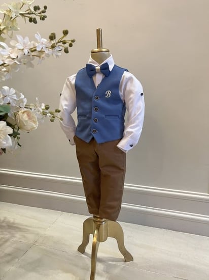 بدلة بسديري ازرق