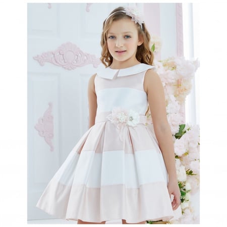 فستان مقلم ناعم