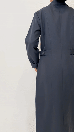 لاب كوت رمادي بطول 52 إنش 333 | ®LAB MED