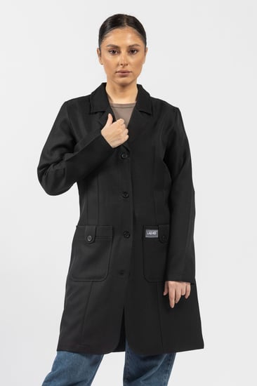 لاب كوت أسود 36 انش | 318 من ماركة لاب ميد  ®LAB MED