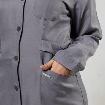 لابكوت رمادي 40 انش 322 | من ماركة لاب ميد ®LAB MED