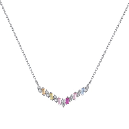 سلسلة أنيقة باللون / فضي .  (N956)