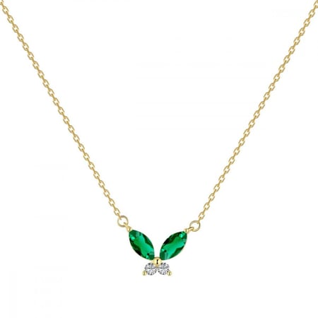 سلسلة الفراشة  الأنيقة باللون الذهبي (N834) .