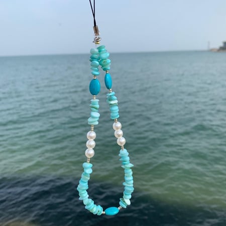 تعليقه جوال حجر فيروزي