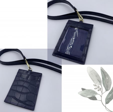 تعليقه بطاقه حجر + حامل بطاقه جلد