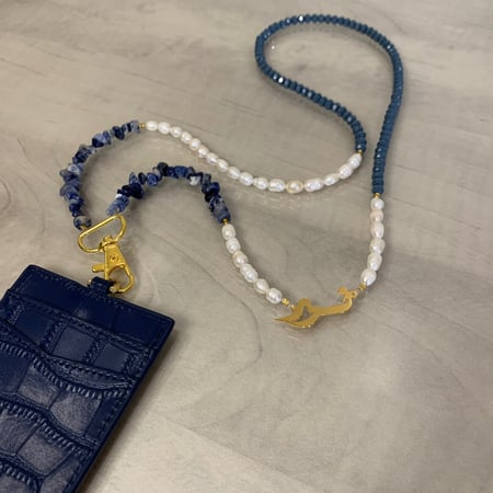 تعليقه بطاقه + حامل بطاقه جلد