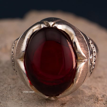 خاتم ياقوت صياغة العمدة AM