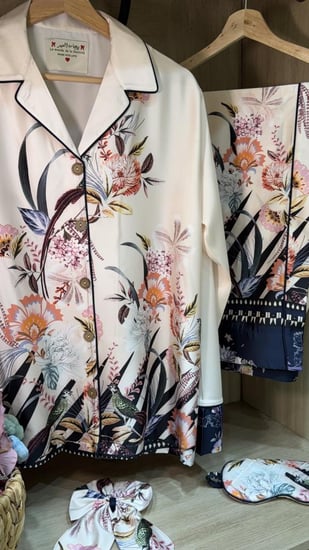 بيجامه حرير انيقه جداً