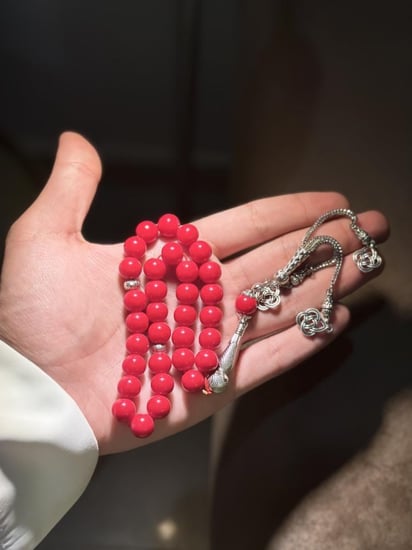 سبحة العقيق الاحمر