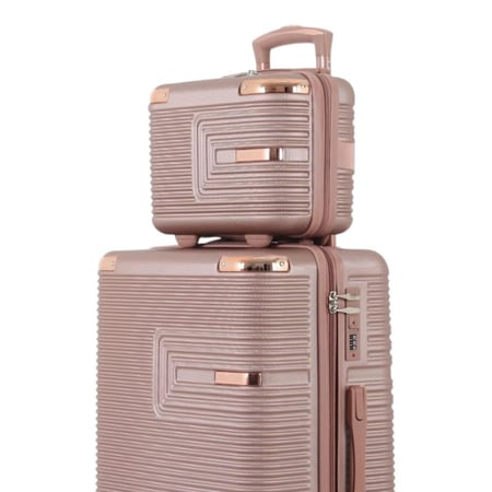 بي جميع احتياجاتك مصنوع من abs الصلبة  يتميز بكفرات دبل وقفل رقمي ثابت