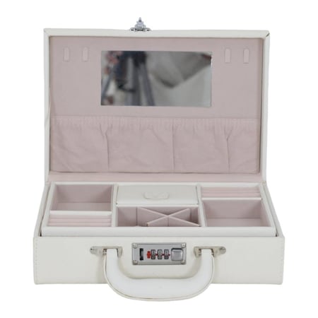 شنطة اكسسوارات جلد مستطيلة