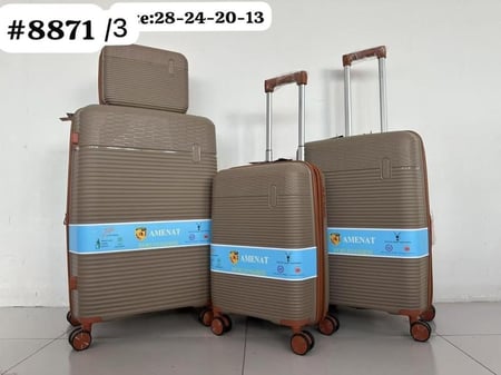 طقم شنط سفر ضد الكسر 4 قطع