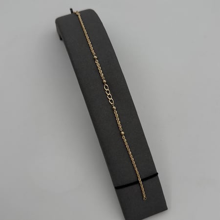 سوارة ( مبروم جنزير ) ذهب عيار 18
