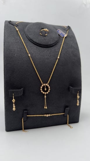 طقم ذهب عيار 21