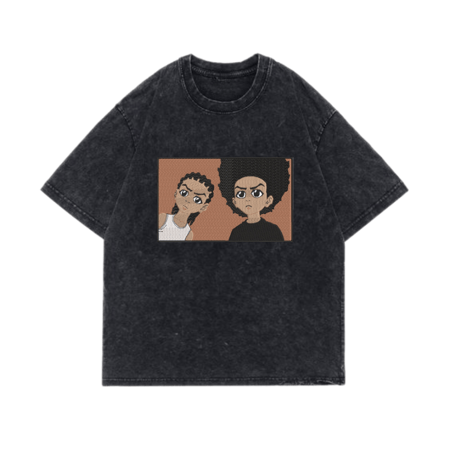 تيشيرت تطريز اوفر سايز  هيوي فريمان