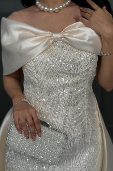 فستان كرلز راش ذيل مطرز