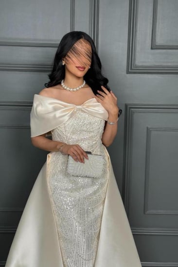 فستان كرلز راش ذيل مطرز