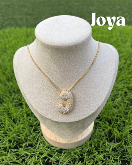 Bubble letter necklace (J)