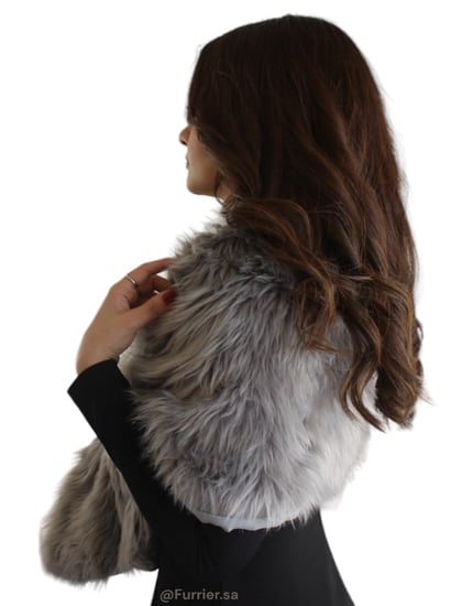 شال فرو رمادي