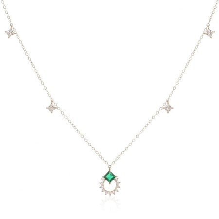 شوكر ذهب مرصع باحجار الزركون