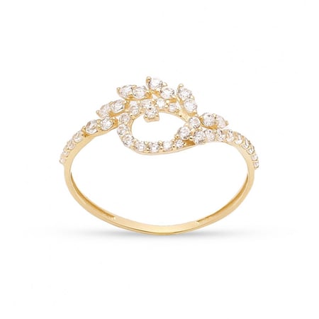 خاتم ذهب بتصميم مميز عيار 18