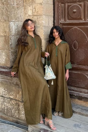 جلابية مغربي أخضر