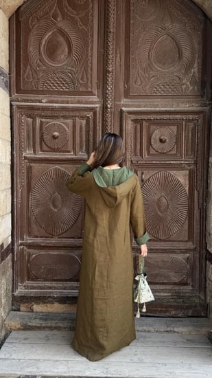 جلابية مغربي أخضر