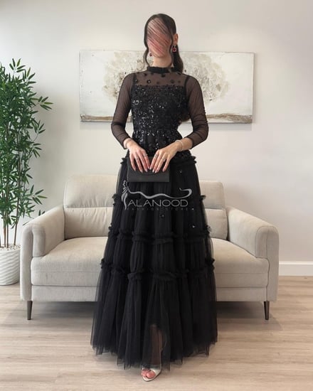 فستان سهرة اسود