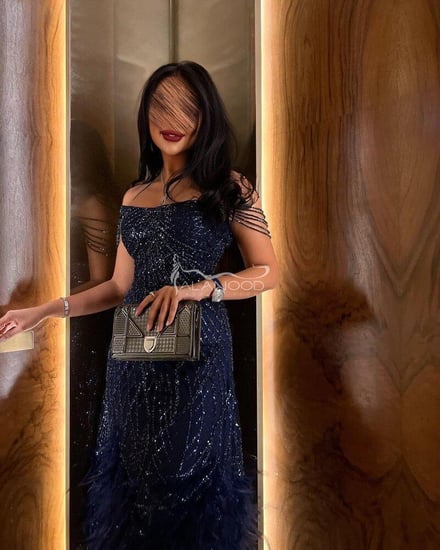 فستان سهرة كحلي