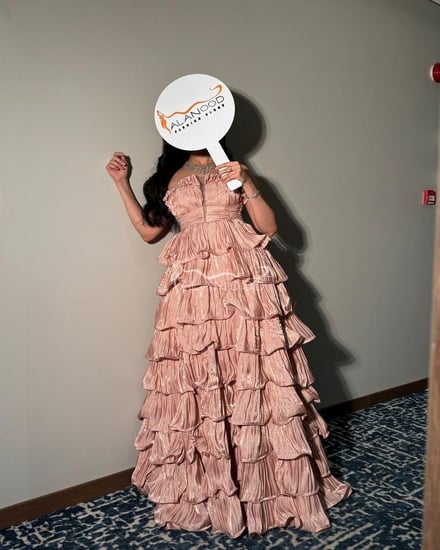 فستان سهرة طبقات مميز
