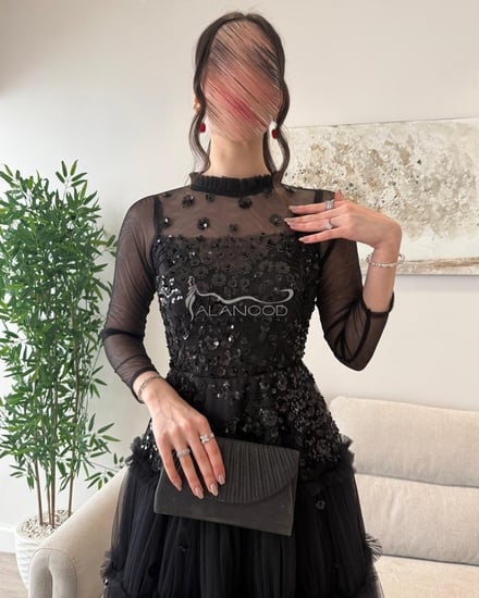 فستان سهرة اسود