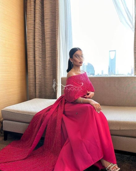 فستان فوشي الهبة سهرة ومناسبات