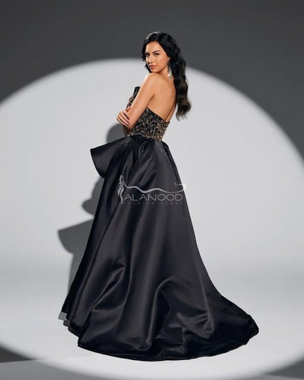 فستان سهرة اسود صيني