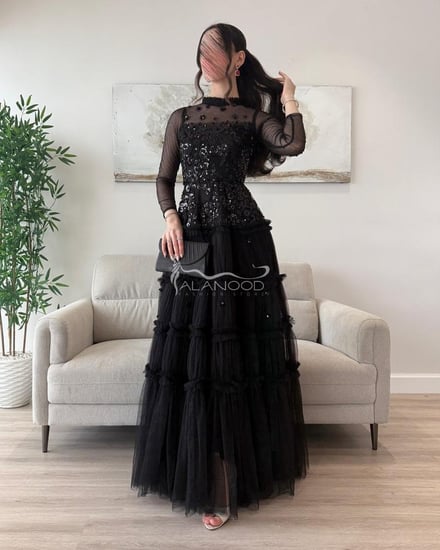 فستان سهرة اسود