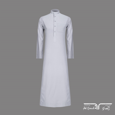 ثوب العماد الرسمي رصاصي سادة من ملبوسات العماد