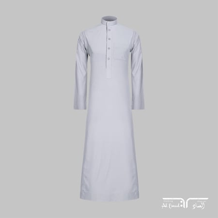 ثوب العماد الرسمي رصاصي سادة من ملبوسات العماد