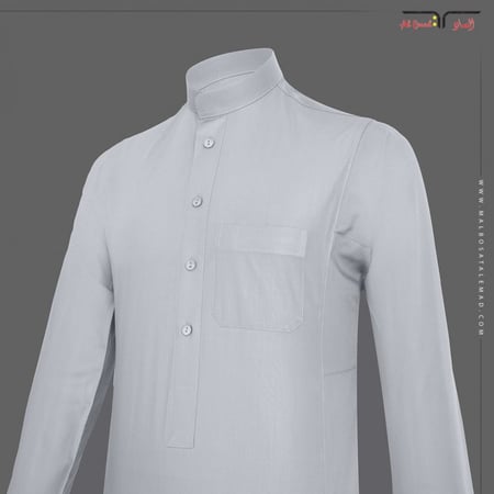 ثوب العماد الرسمي رصاصي سادة من ملبوسات العماد