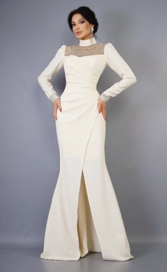 فستان سهرة بتصميم فخم- 0032