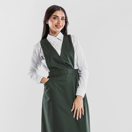 مريول لباسي متوسط بخصر مطاطي