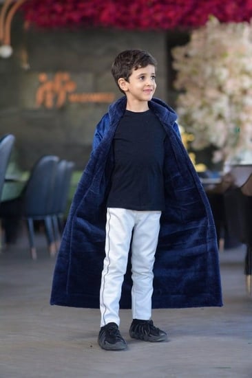 فروة شتوية أطفال تطريز بالأسم