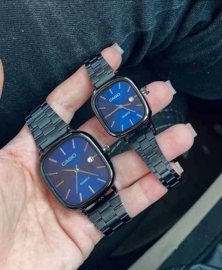 بكج ساعة كاسيو LTP اسود-ازرق