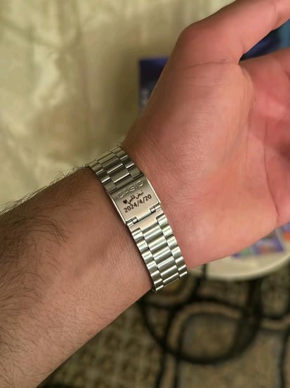 ساعة كاسيو فضي