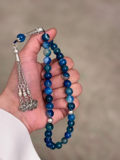 30-عقيق/ أزرق محار بحري