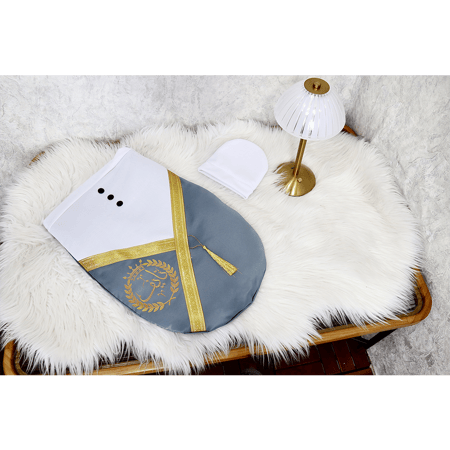 مدس مواليد أنيق وطاقية باسم المولو