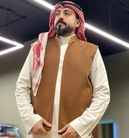 هدايا رجالي سديري دبل فيس لمسة تطريز