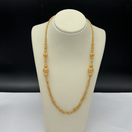 سبحة ذهب عيار  21 الوزن 23.43 جرام