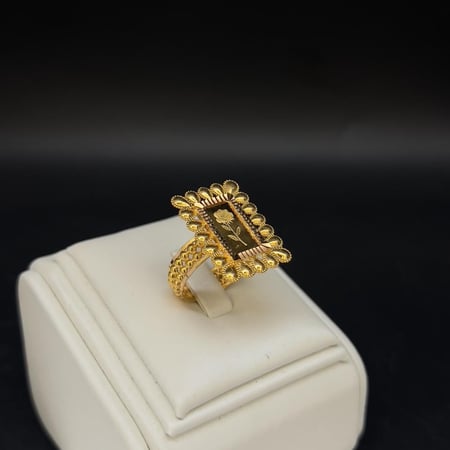 خاتم ذهب عيار 21 وزن 6 جرام